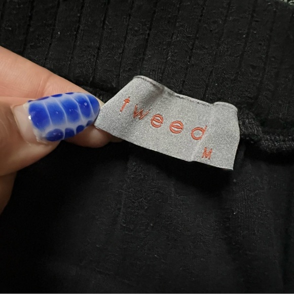 Black Ribbed Maxi Midi Modest Column Slinky Stretch Basic Lightweight Skirt M-L - Picture 10 of 14